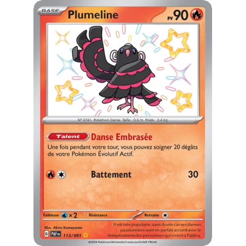 Plumeline - 113/91 - Shiny rare - Destinées de Paldea