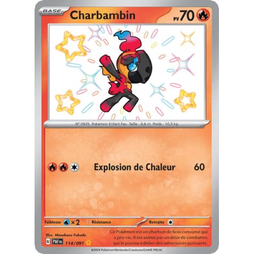 Charbambin - 114/91 - Shiny rare - Destinées de Paldea
