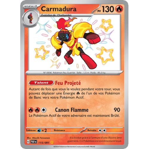 Carmadura - 115/91 - Shiny rare - Destinées de Paldea
