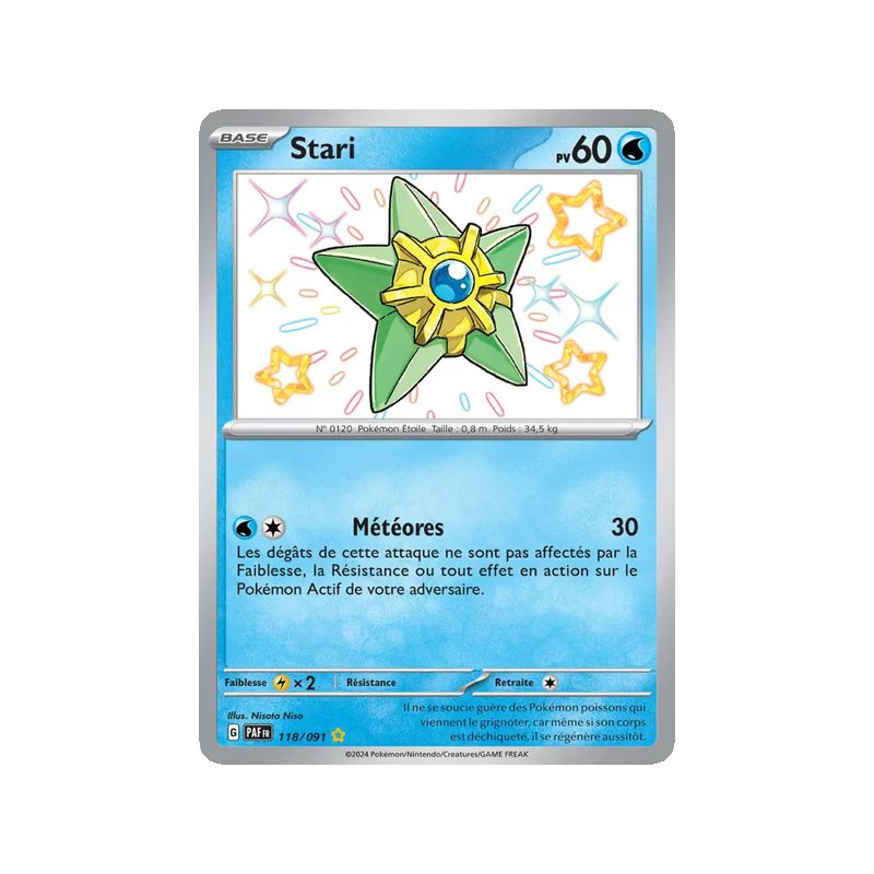 Stari - 118/91 - Shiny rare - Destinées de Paldea