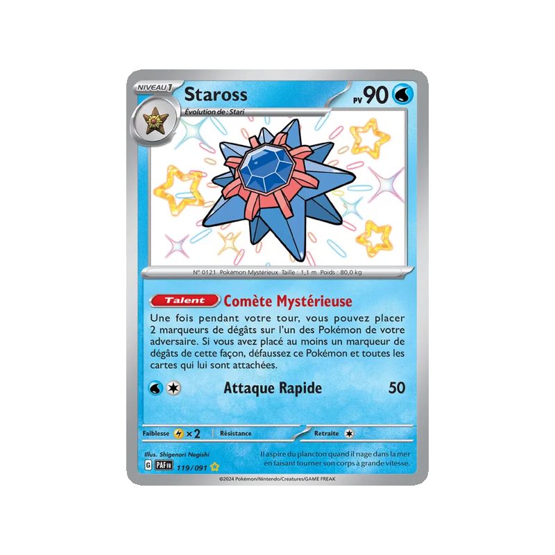 Staross - 119/91 - Shiny rare - Destinées de Paldea