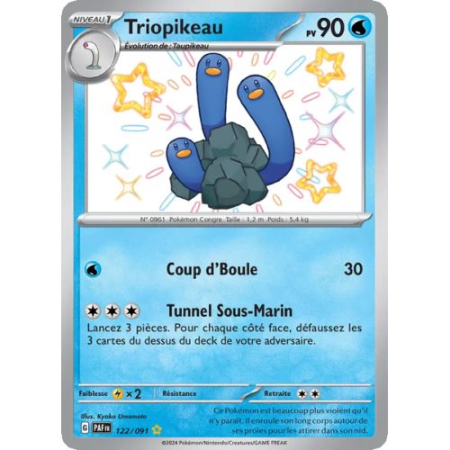 Triopikeau - 122/91 - Shiny rare - Destinées de Paldea