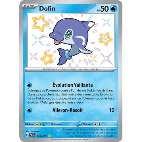 Dofin - 123/91 - Shiny rare - Destinées de Paldea
