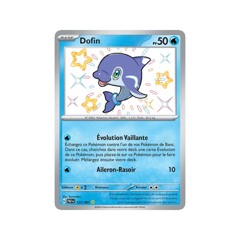 Dofin - 123/91 - Shiny rare - Destinées de Paldea
