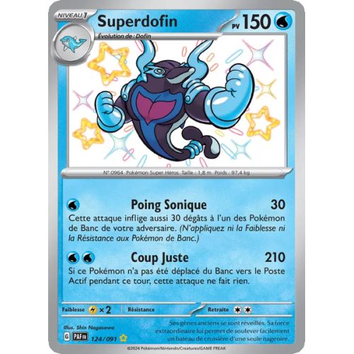 Superdofin - 124/91 - Shiny rare - Destinées de Paldea