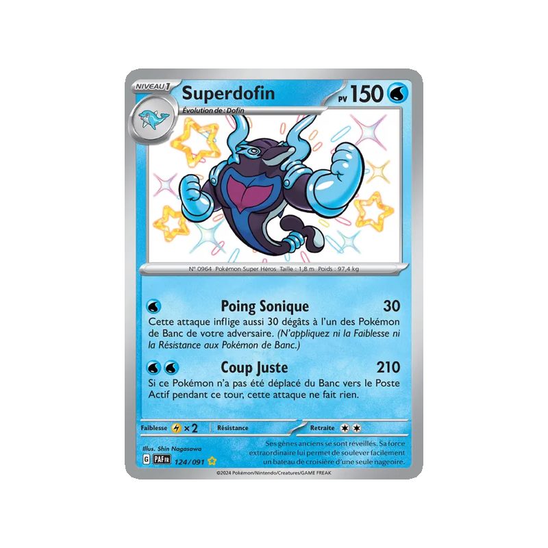 Superdofin - 124/91 - Shiny rare - Destinées de Paldea