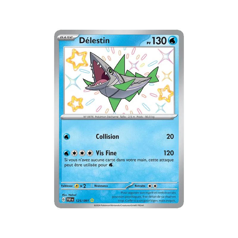 Délestin - 125/91 - Shiny rare - Destinées de Paldea
