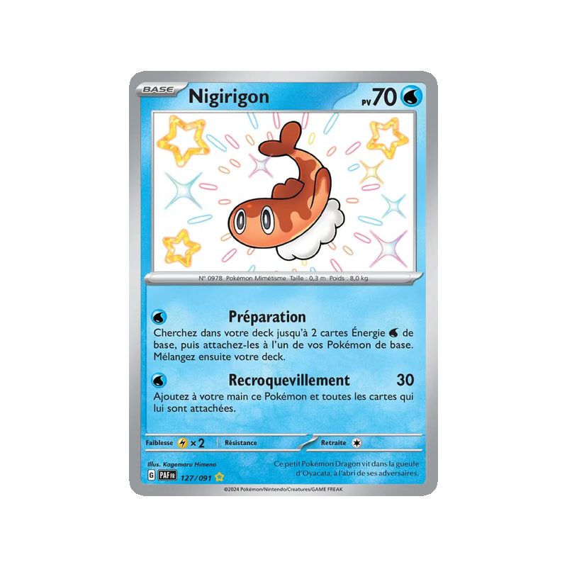 Nigirigon - 127/91 - Shiny rare - Destinées de Paldea
