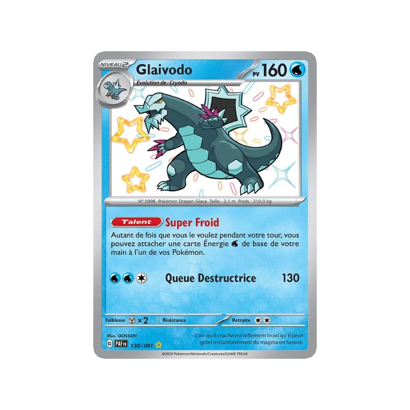 Glaivodo - 130/91 - Shiny rare - Destinées de Paldea