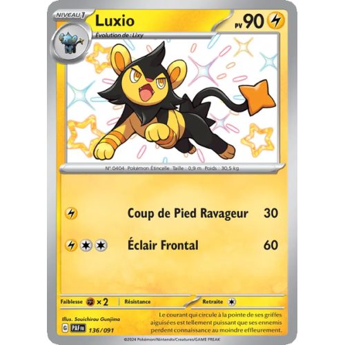 Luxio - 136/91 - Shiny rare - Destinées de Paldea