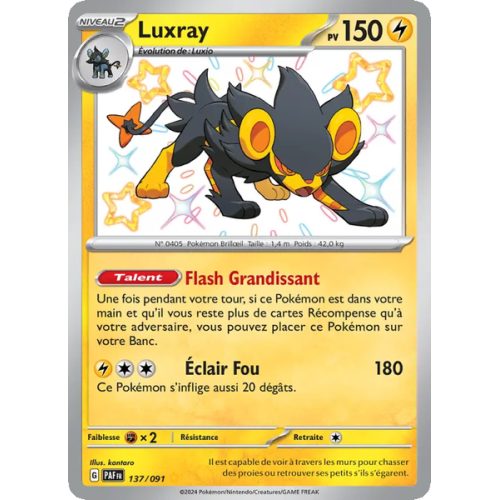 Luxray - 137/91 - Shiny rare - Destinées de Paldea