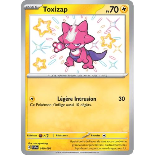 Toxizap - 140/91 - Shiny rare - Destinées de Paldea