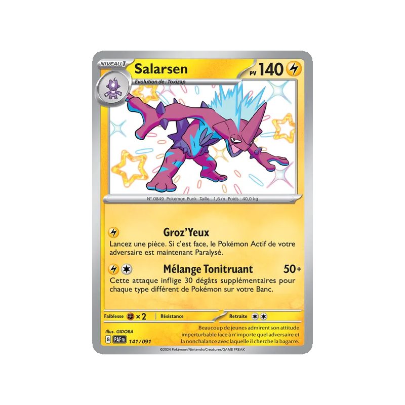 Salarsen - 141/91 - Shiny rare - Destinées de Paldea