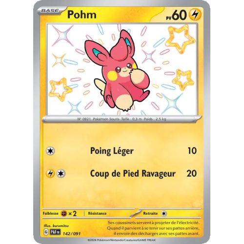 Pohm - 142/91 - Shiny rare - Destinées de Paldea