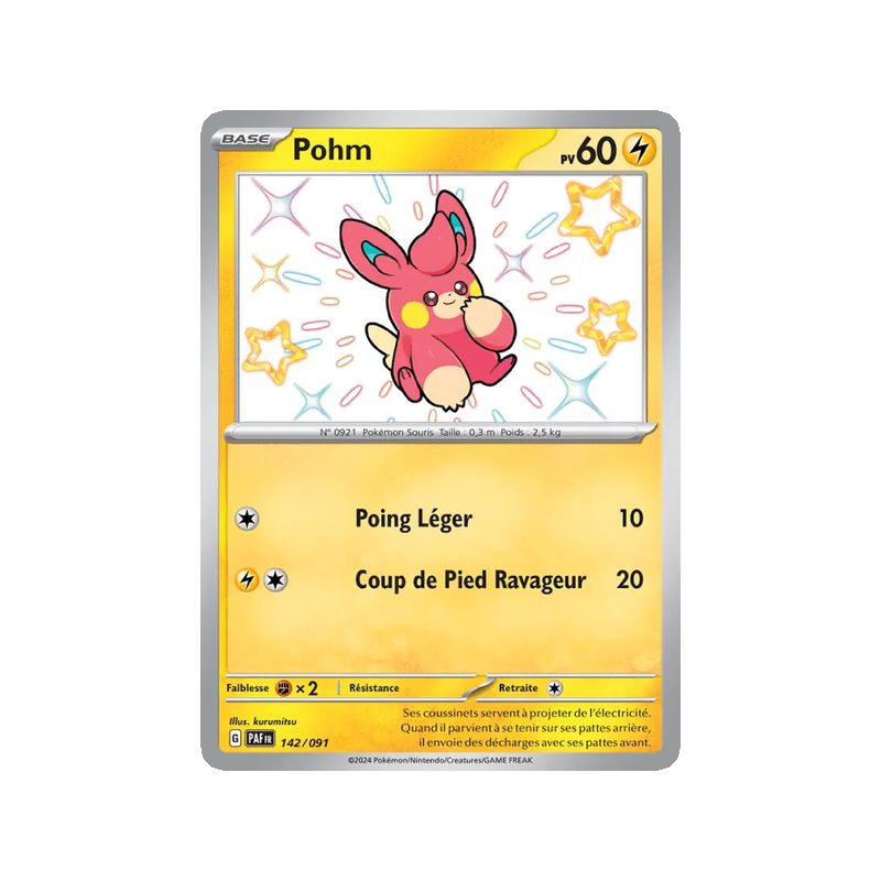 Pohm - 142/91 - Shiny rare - Destinées de Paldea