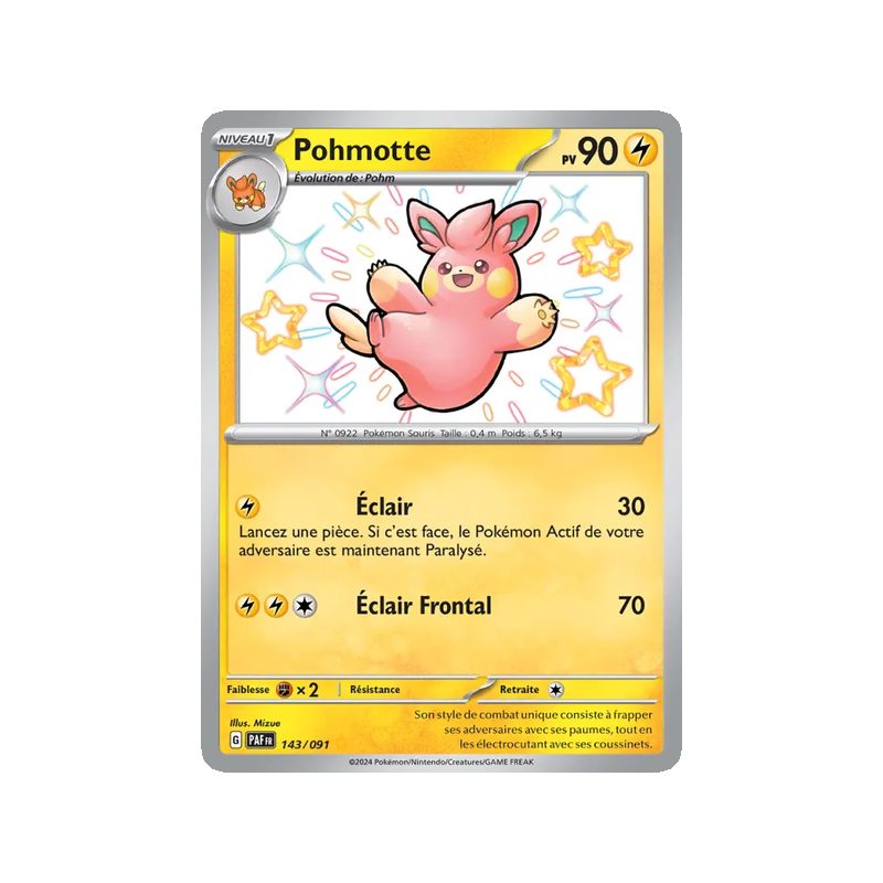 Pohmotte - 143/91 - Shiny rare - Destinées de Paldea