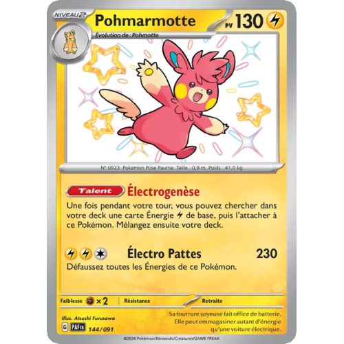Pohmarmotte - 144/91 - Shiny rare - Destinées de Paldea