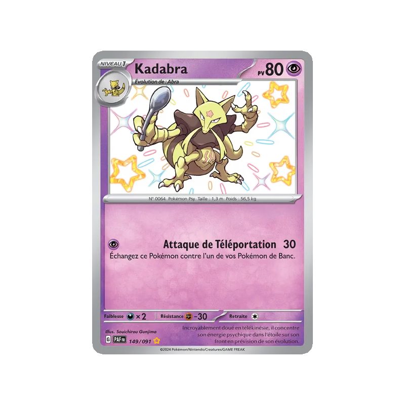Kadabra - 149/91 - Shiny rare - Destinées de Paldea