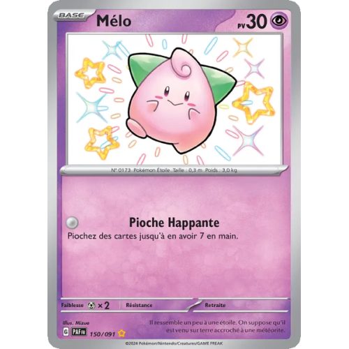 Mélo - 150/91 - Shiny rare - Destinées de Paldea
