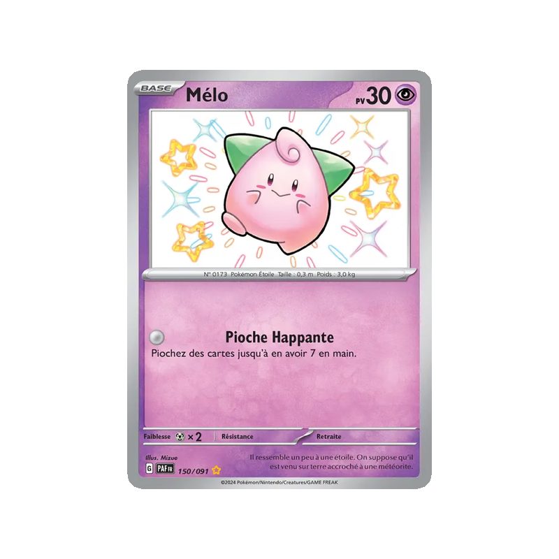 Mélo - 150/91 - Shiny rare - Destinées de Paldea
