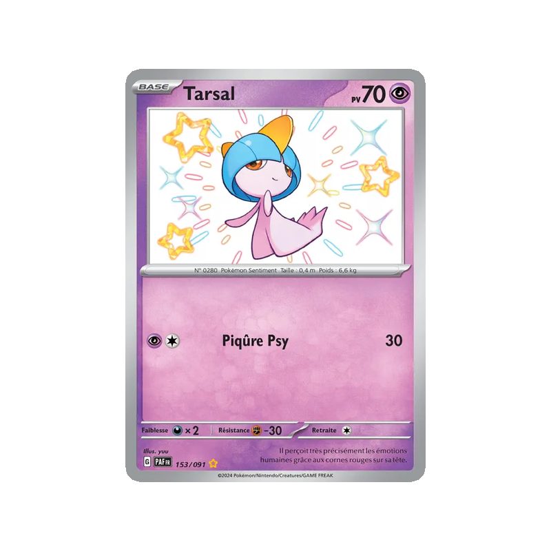 Tarsal - 153/91 - Shiny rare - Destinées de Paldea