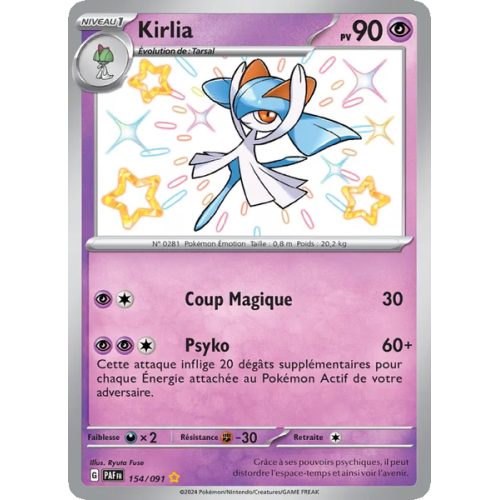 Kirlia - 154/91 - Shiny rare - Destinées de Paldea