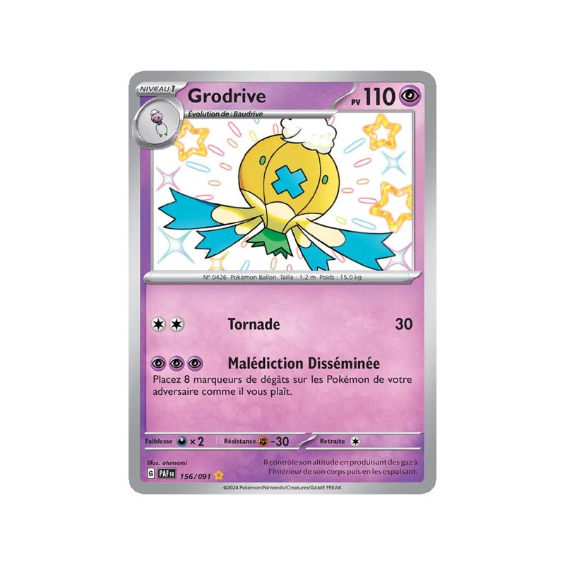 Grodrive - 156/91 - Shiny rare - Destinées de Paldea