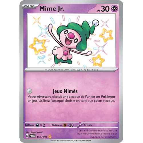 Mime Jr. - 157/91 - Shiny rare - Destinées de Paldea
