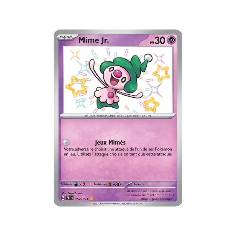 Mime Jr. - 157/91 - Shiny rare - Destinées de Paldea