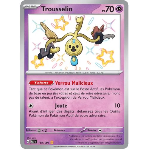 Trousselin - 159/91 - Shiny rare - Destinées de Paldea