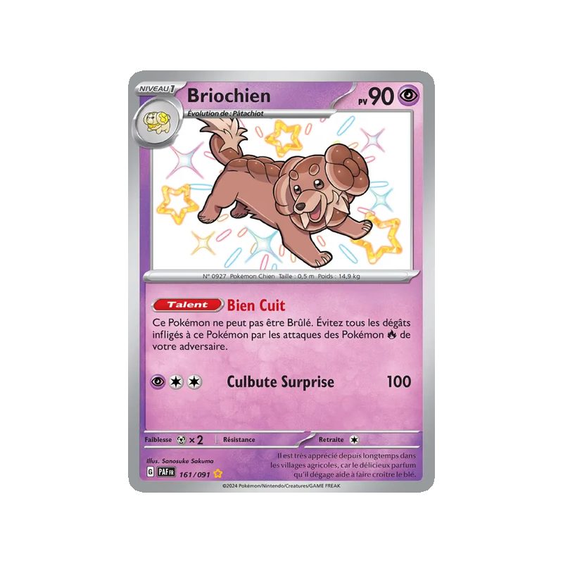 Briochien - 161/91 - Shiny rare - Destinées de Paldea