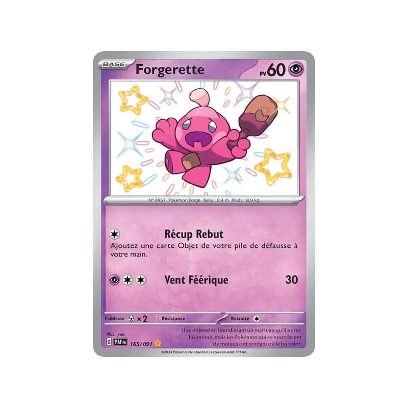 Forgerette - 165/91 - Shiny rare - Destinées de Paldea