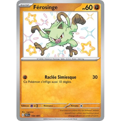 Férosinge - 169/91 - Shiny rare - Destinées de Paldea