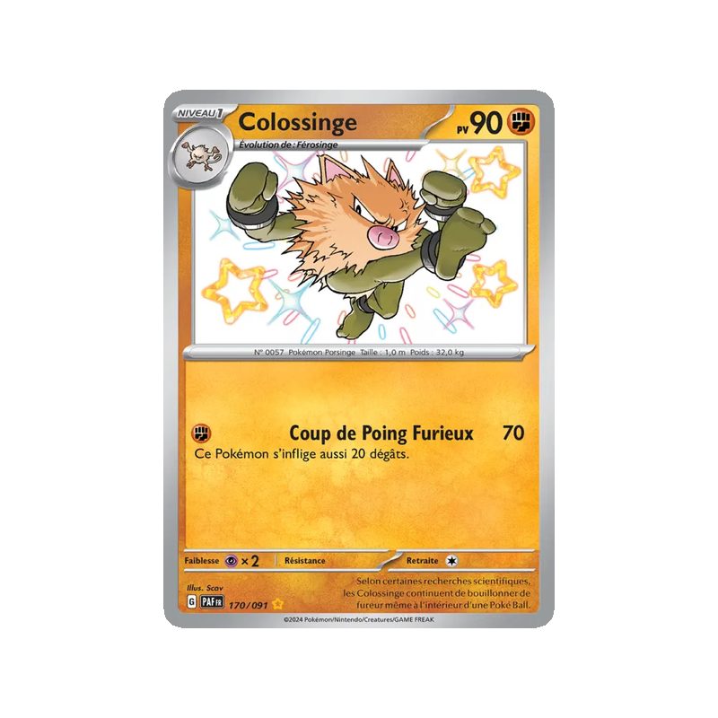 Colossinge - 170/91 - Shiny rare - Destinées de Paldea