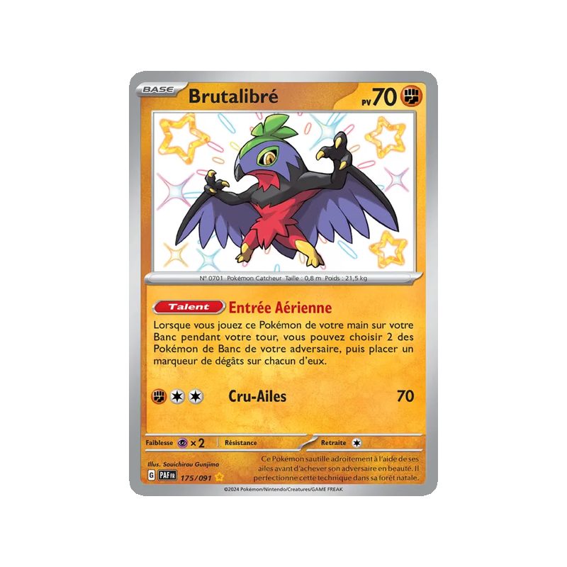 Brutalibré - 175/91 - Shiny rare - Destinées de Paldea