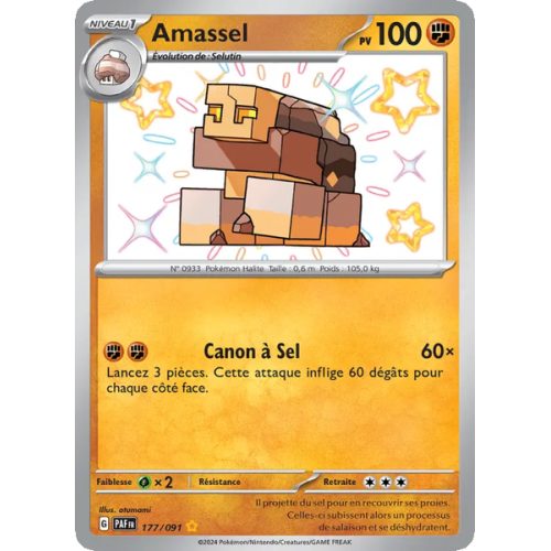 Amassel - 177/91 - Shiny rare - Destinées de Paldea