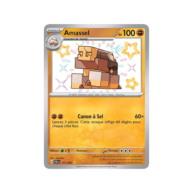 Amassel - 177/91 - Shiny rare - Destinées de Paldea