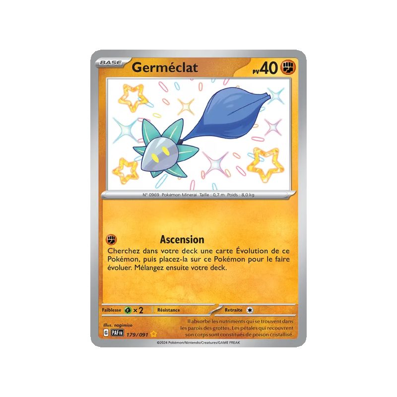 Germéclat - 179/91 - Shiny rare - Destinées de Paldea