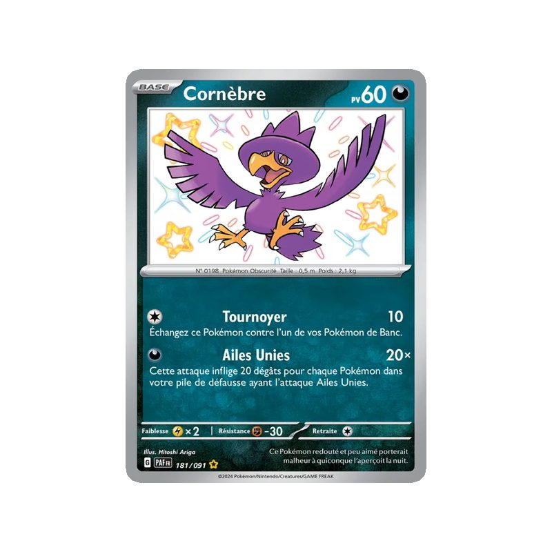 Cornèbre - 181/91 - Shiny rare - Destinées de Paldea