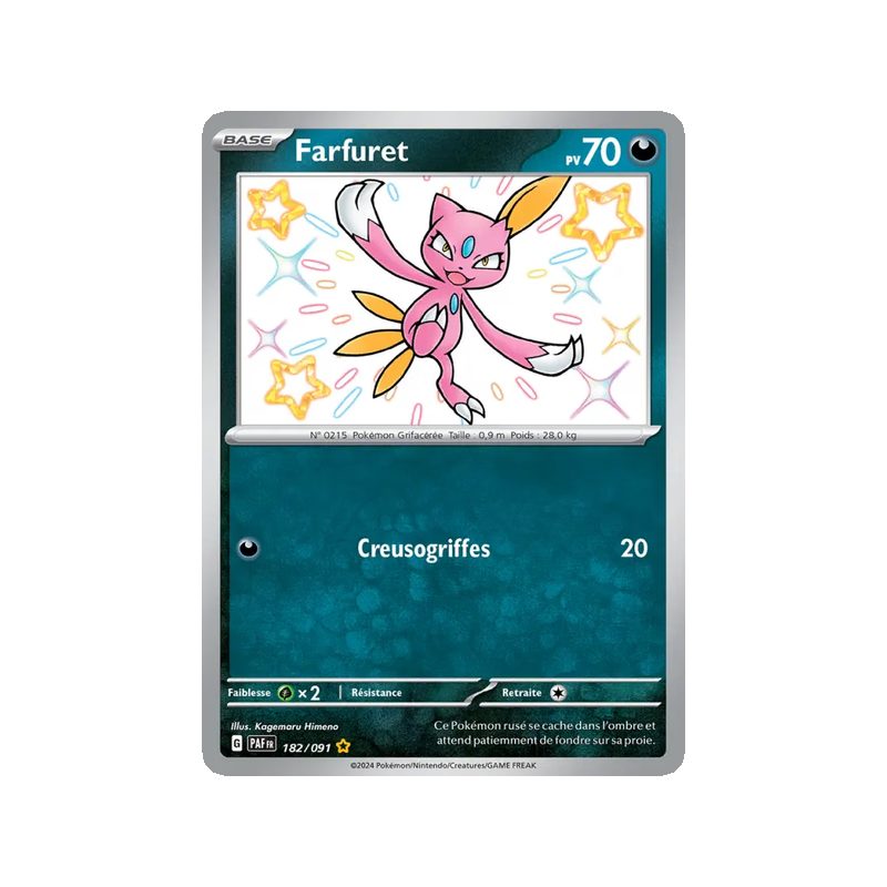 Farfuret - 182/91 - Shiny rare - Destinées de Paldea