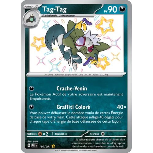 Tag-Tag - 190/91 - Shiny rare - Destinées de Paldea