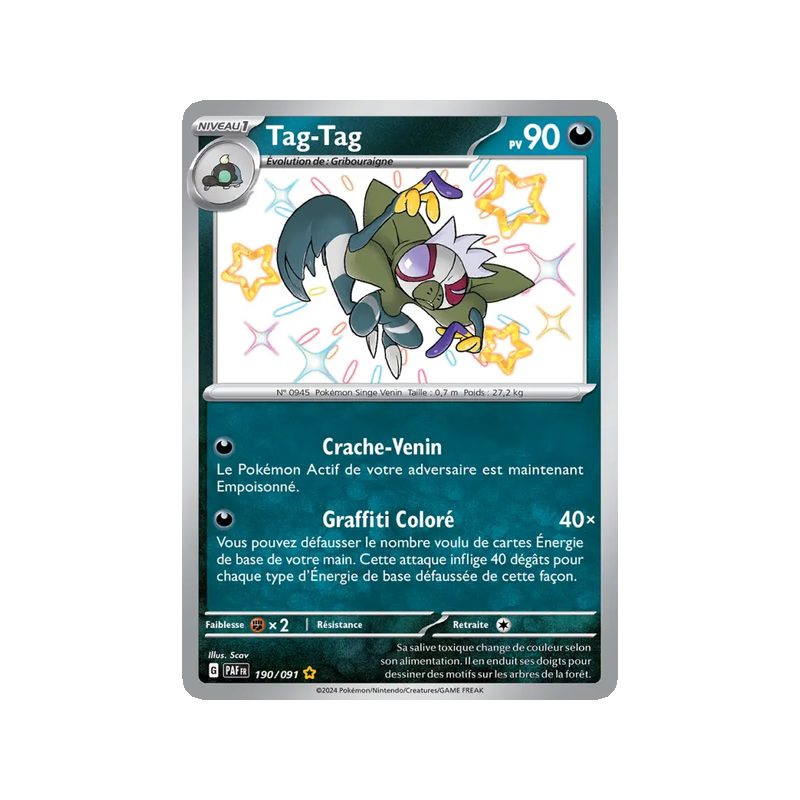 Tag-Tag - 190/91 - Shiny rare - Destinées de Paldea