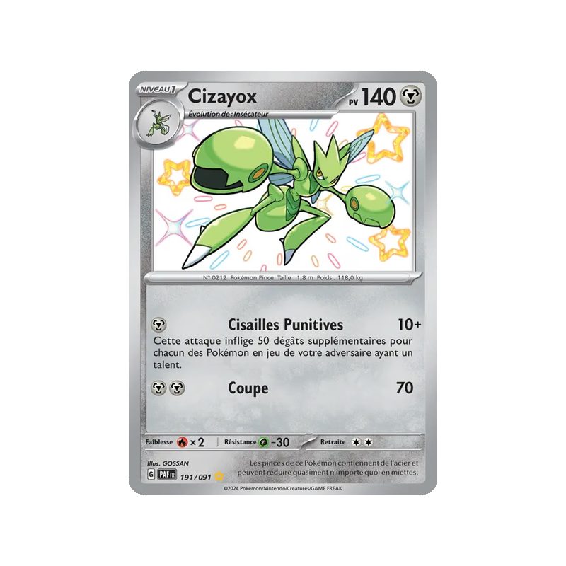 Cizayox - 191/91 - Shiny rare - Destinées de Paldea