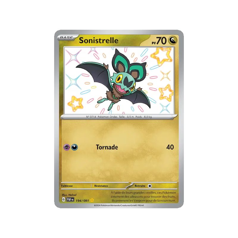 Sonistrelle - 194/91 - Shiny rare - Destinées de Paldea