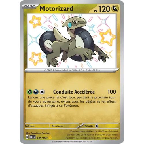 Motorizard - 195/91 - Shiny rare - Destinées de Paldea