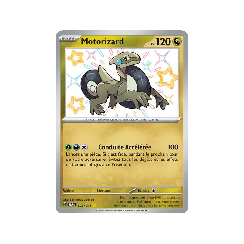 Motorizard - 195/91 - Shiny rare - Destinées de Paldea