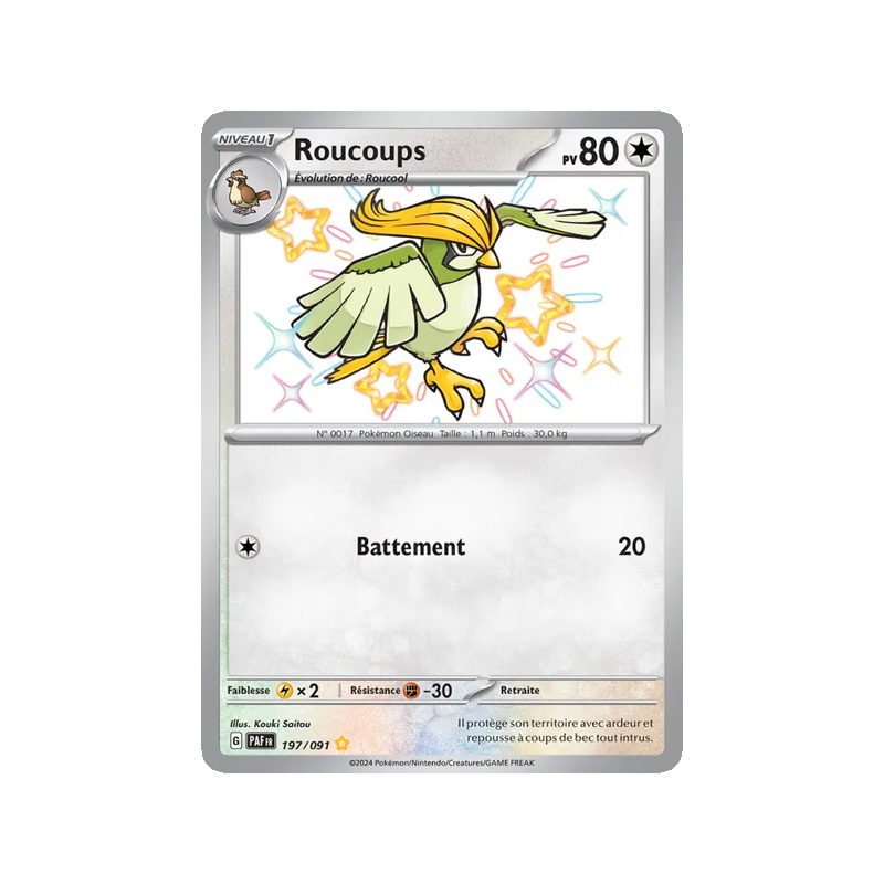 Roucoups - 197/91 - Shiny rare - Destinées de Paldea