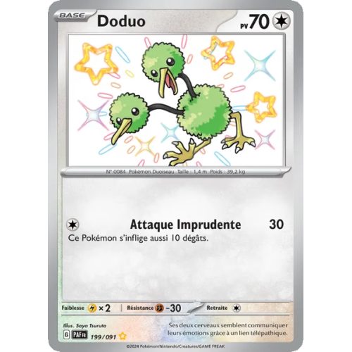 Doduo - 199/91 - Shiny rare - Destinées de Paldea