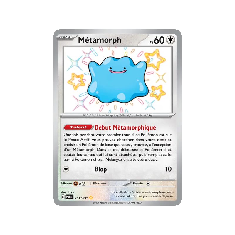 Métamorph - 201/91 - Shiny rare - Destinées de Paldea