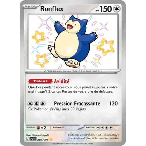 Ronflex - 202/91 - Shiny rare - Destinées de Paldea